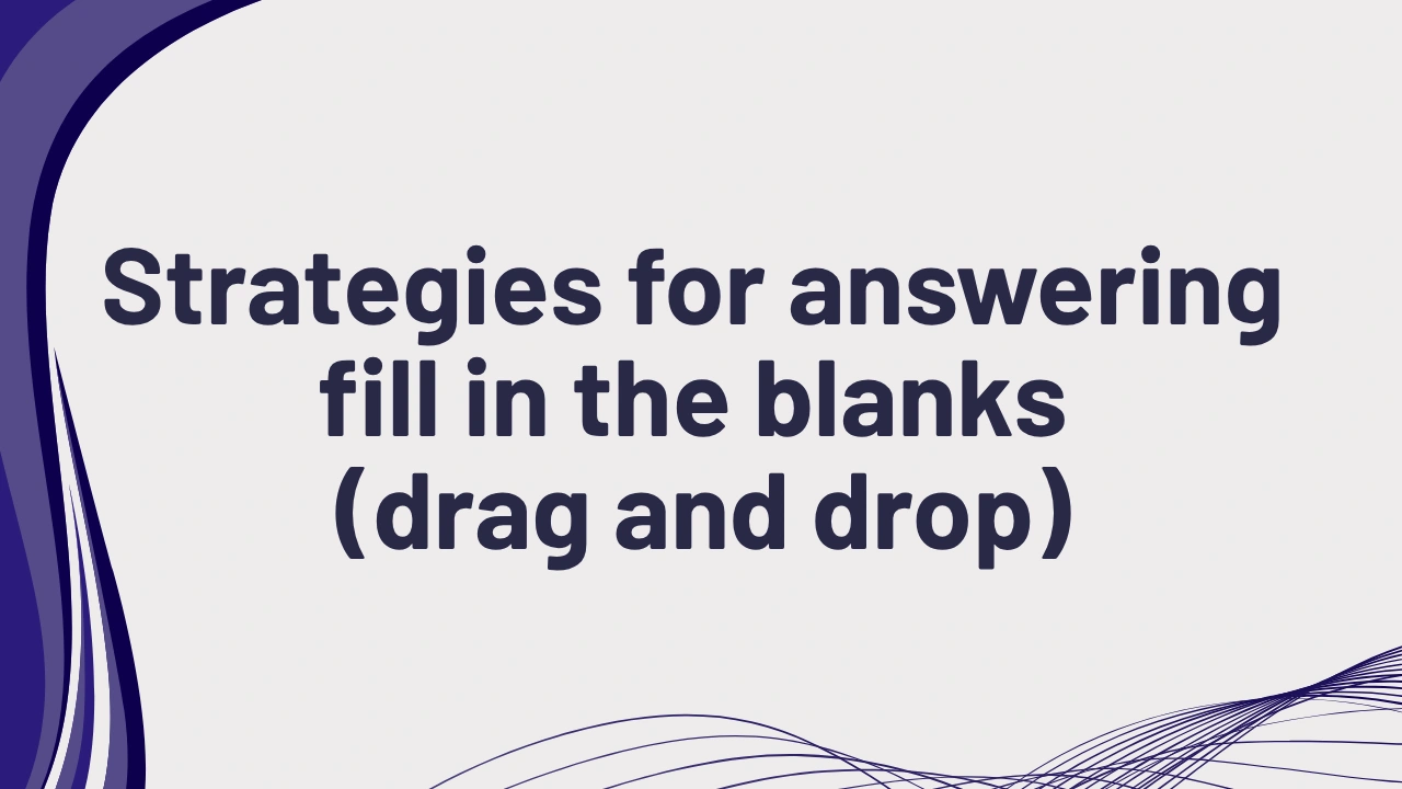 PTE Listening Fill in the Blanks Drag and Drop