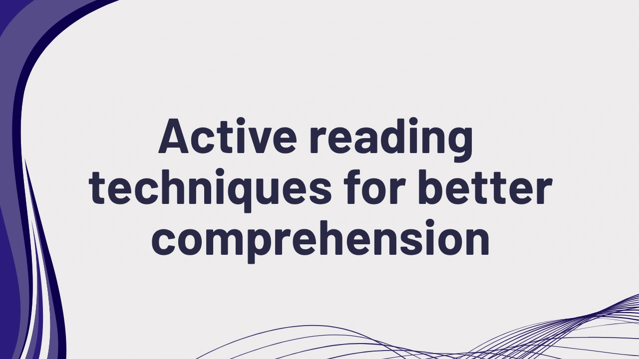 PTE reading active reading techniques
