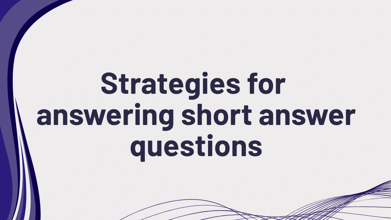 PTE speaking strategies short answer