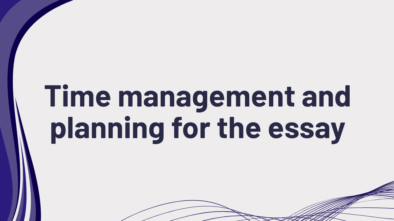 PTE writing time management