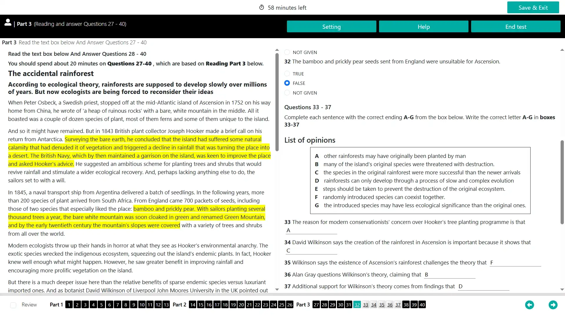 CD IELTS reading practice test online with answer explanations