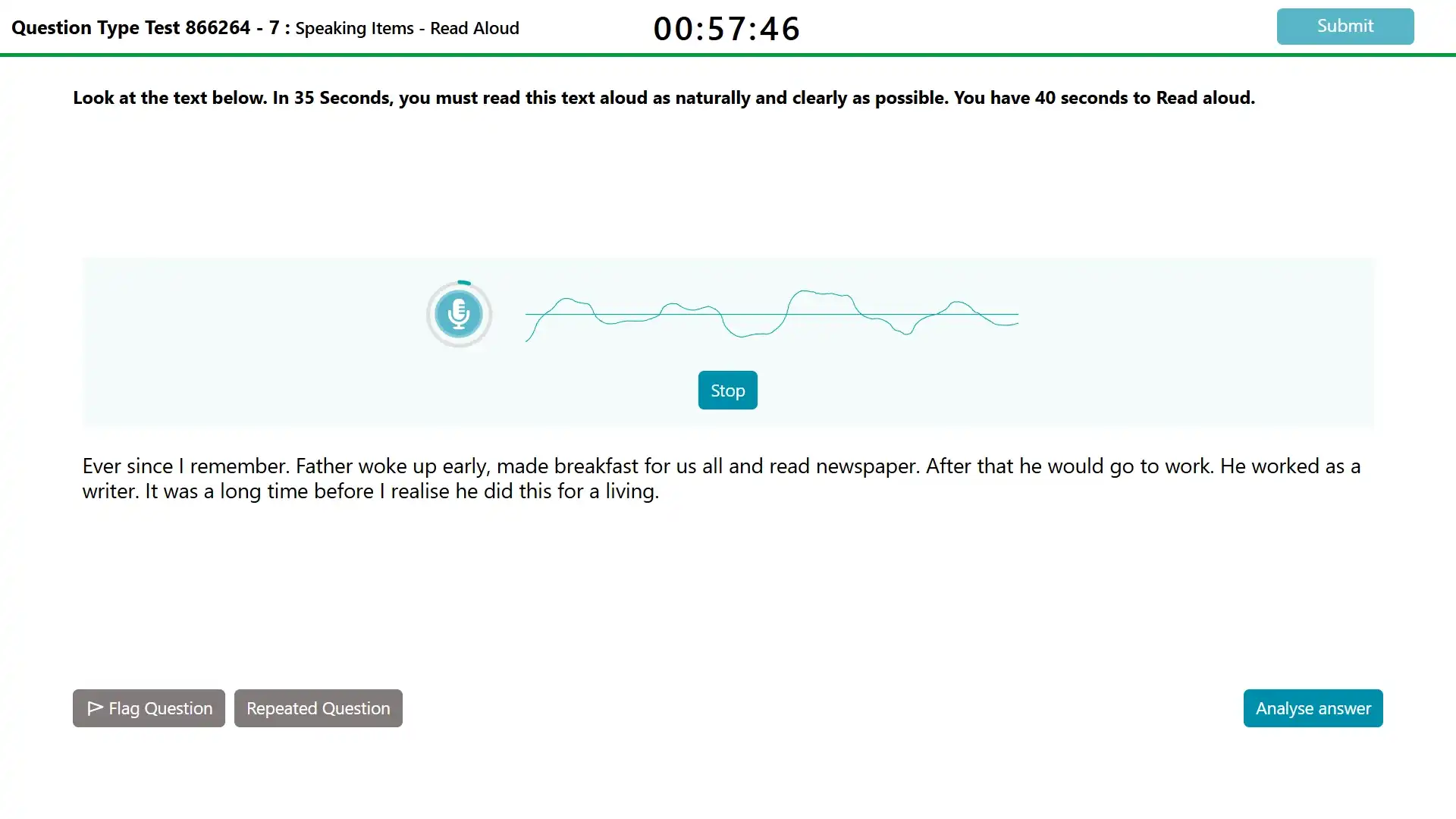 PTE Free Mock Test